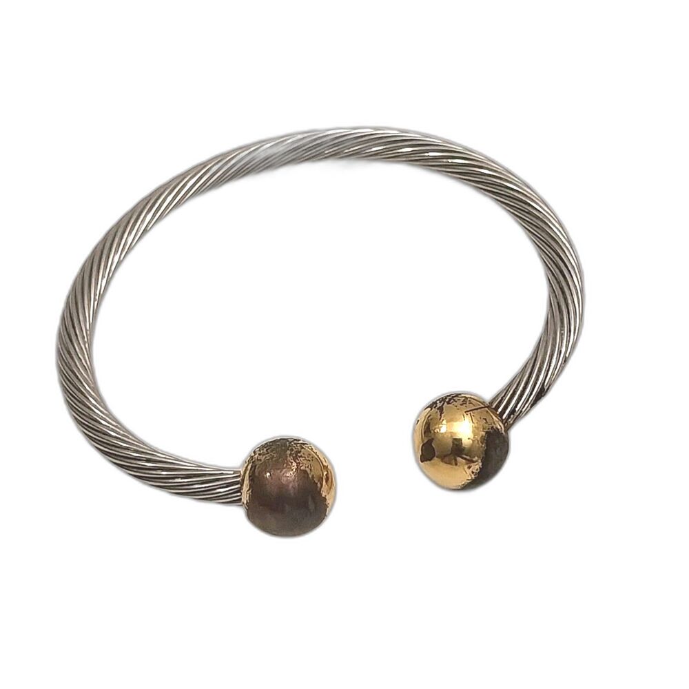 Sabona Magnetic Healing  Bracelet Wire 2 Tone #J049